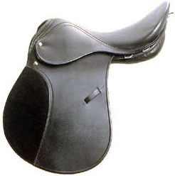 An extremely sturdy and solid saddle with suede knee pads